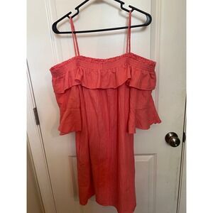 ViVi by Violet Weekend  Casual Peach/Coral Summer Front Pockets Dress Size XL